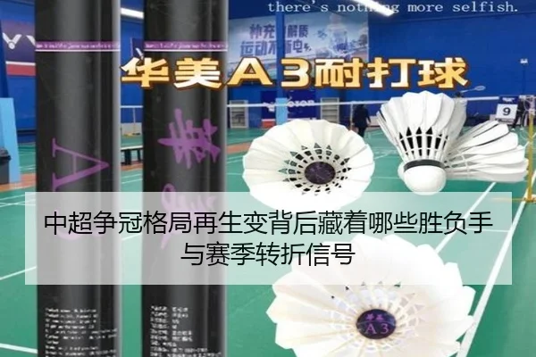 中超争冠格局再生变背后藏着哪些胜负手与赛季转折信号